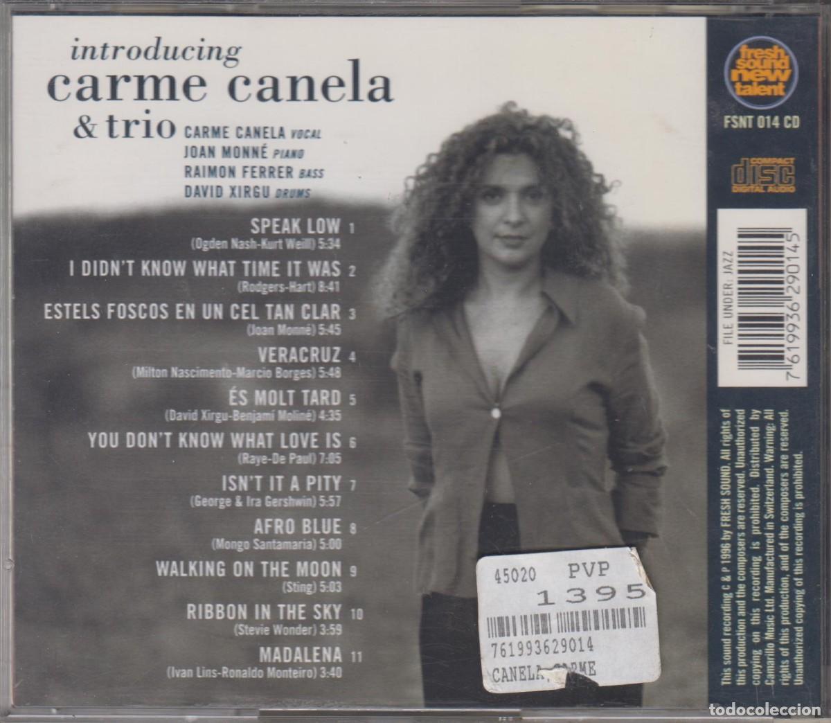 CDs de m&uacute;sica: Introducing Carme Canela & Trio cd 1996 - Foto 2