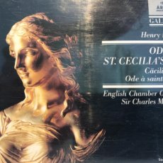 CDs de Música: CD. PURCELL. ODE ON ST CECILIA’S DAY. ENGLISH CHAMBER. MACKERRAS. Lote 376048294