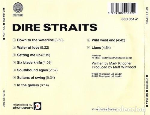 CDs de m&uacute;sica: Dire Straits - Dire Straits - Foto 2