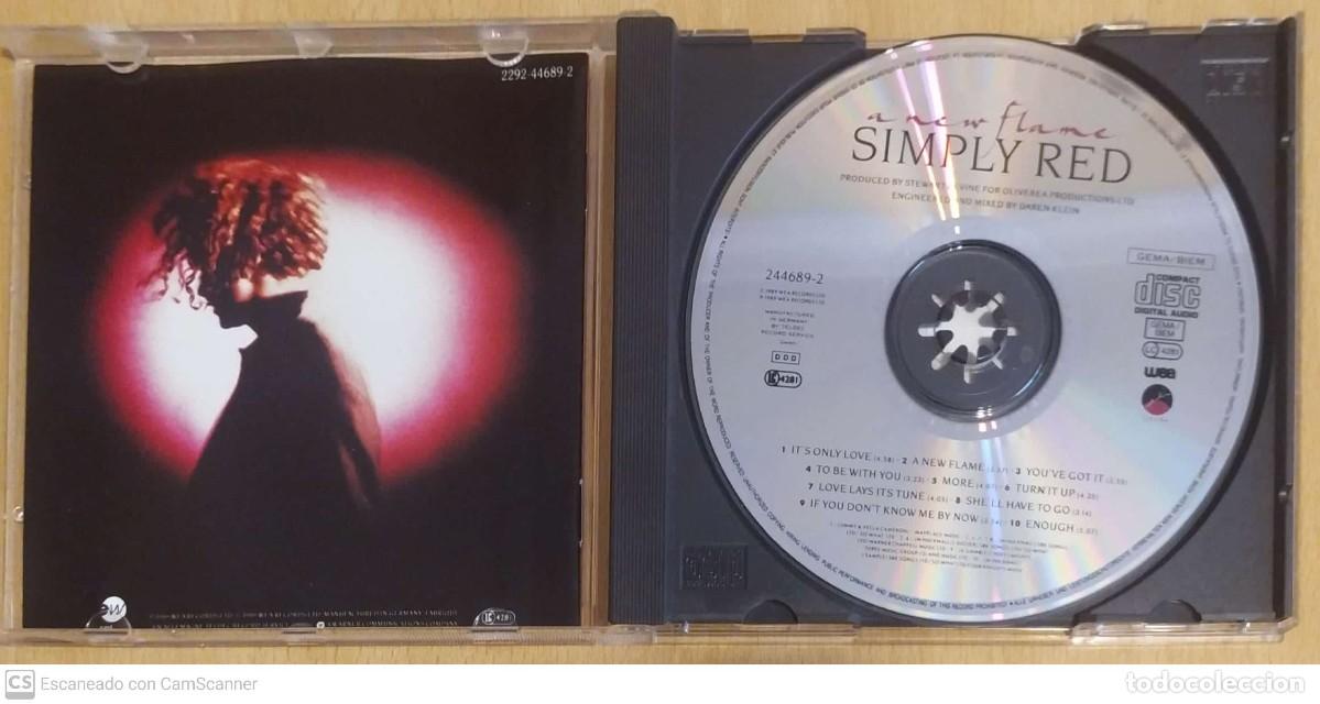 CDs de m&uacute;sica: SIMPLY RED (A NEW FLAME) CD 1989 - Foto 3