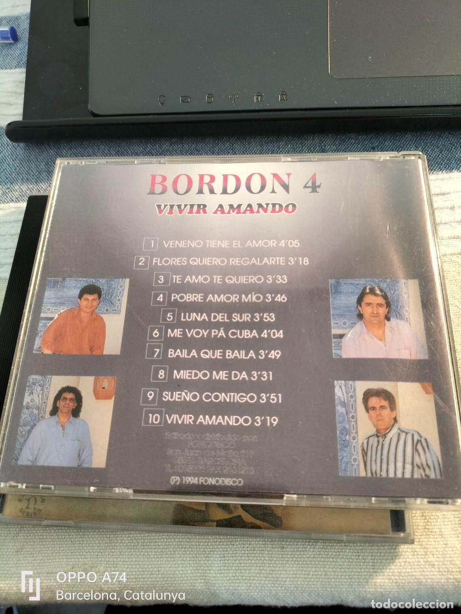 CDs de m&uacute;sica: RAR CD. BORDON 4. VIVIR AMANDO. 1994 - Foto 3