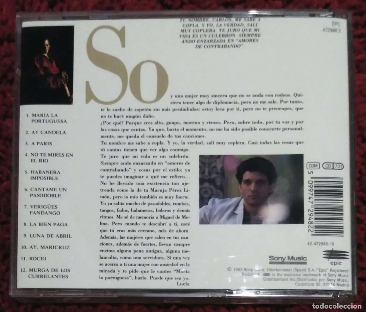 CDs de m&uacute;sica: CARLOS CANO (QUERIDO CARLOS) CD 1993 - Foto 2