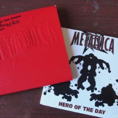 CDs de Música: METALLICA HERO OF RHE DAY CD + POSTER 4 COVERS DE MOTORHEAD. Lote 376226654