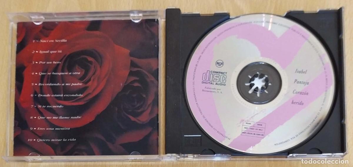 CDs de m&uacute;sica: ISABEL PANTOJA (CORAZON HERIDO) CD 1992 - Foto 3