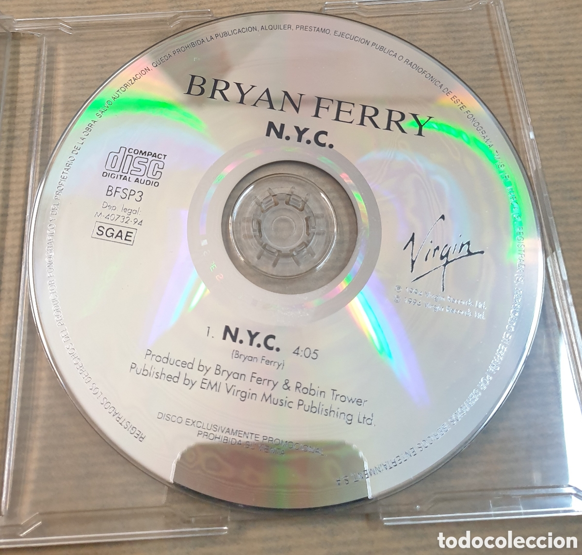 CDs de m&uacute;sica: Brian Ferry - N. Y. C. Cd single - Foto 1