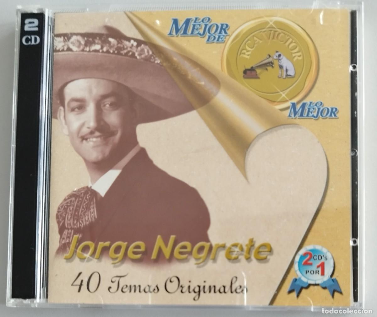 CDs de m&uacute;sica: JORGE NEGRETE, 40 TEMAS ORIGINALES - Foto 1