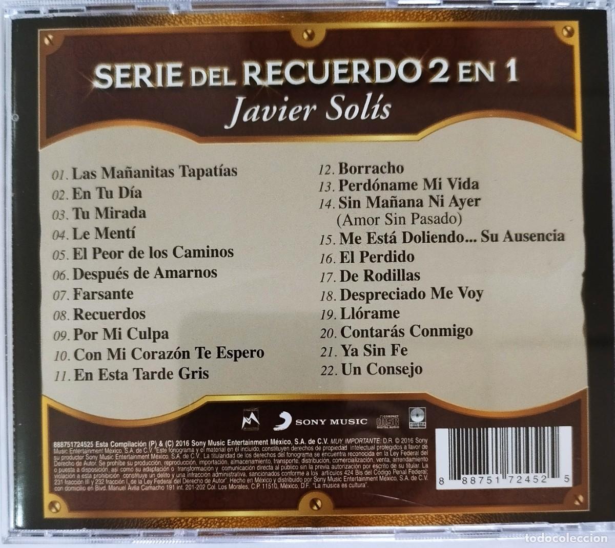 CDs de m&uacute;sica: JAVIER SOLIS, SERIE DEL RECUERDO - Foto 2