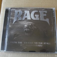 CDs de Música: RAGE FROM THE CRADLE TO THE STAGE - 2 CD - NUEVO HEAVY METAL LIVE. Lote 376420014