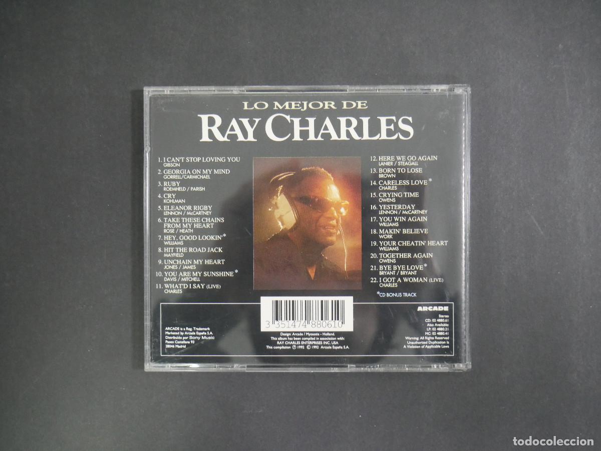 CDs de m&uacute;sica: LO MEJOR DE RAY CHARLES - Foto 3