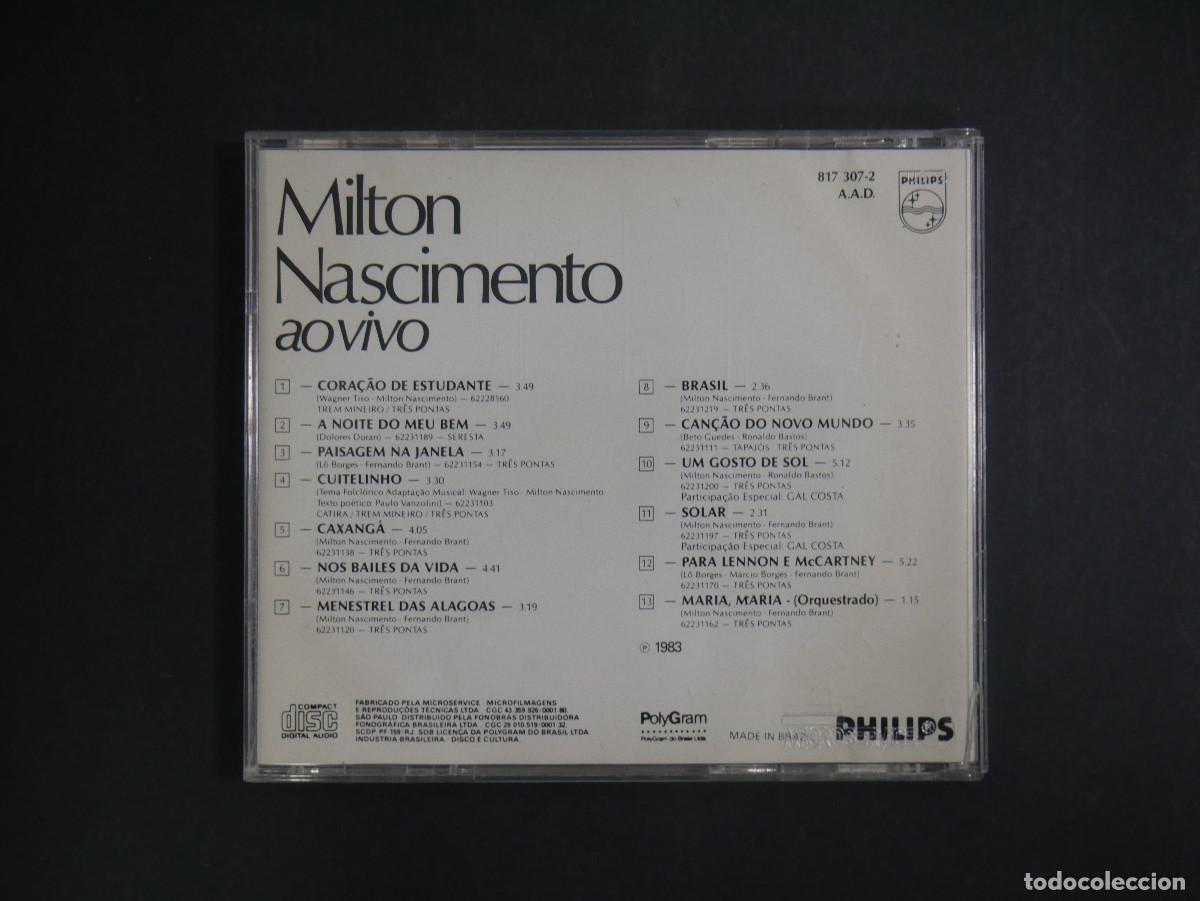 CDs de m&uacute;sica: Milton Nascimento Aovivo - Foto 2