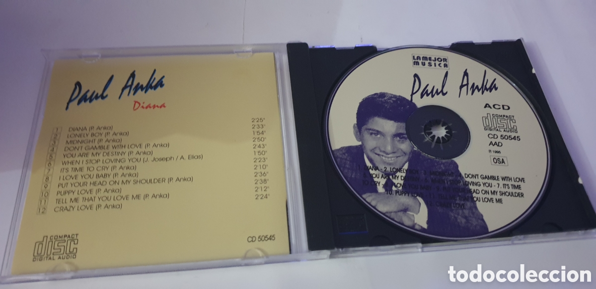 CDs de m&uacute;sica: Paul Anka, Diana - Foto 2