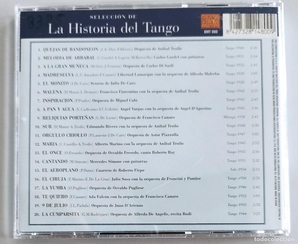 CDs de m&uacute;sica: SELECCION DE LA HISTORIA DEL TANGO - Foto 2