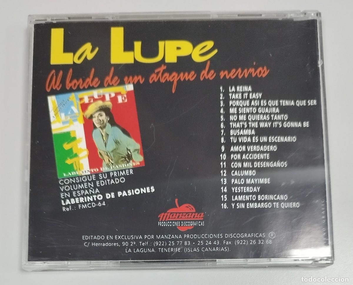 CDs de m&uacute;sica: LA LUPE AL BORDE DE UN ATAQUE DE NERVIOS - Foto 2