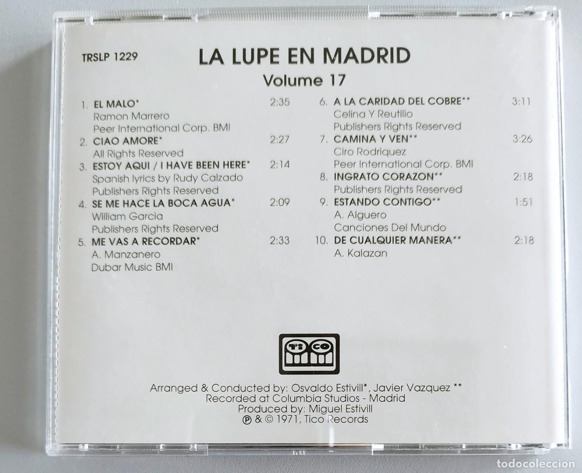CDs de m&uacute;sica: LA LUPE EN MADRID, VOLUMEN 17 - Foto 2
