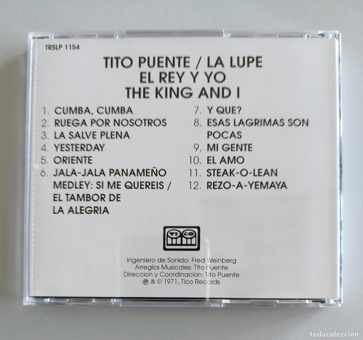 CDs de m&uacute;sica: TITO PUENTE Y LA LUPE, EL REY Y YO - Foto 2