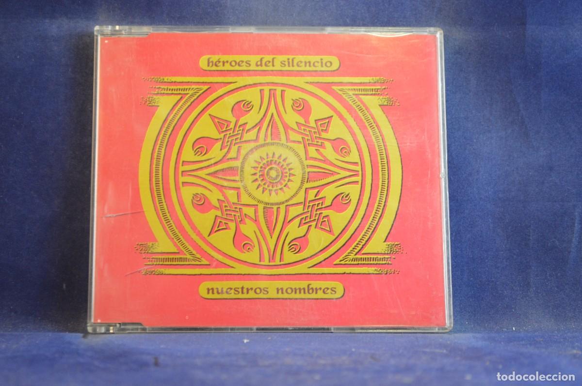 CDs de m&uacute;sica: H&Eacute;ROES DEL SILENCIO &ndash; NUESTROS NOMBRES - CD SINGLE - Foto 1