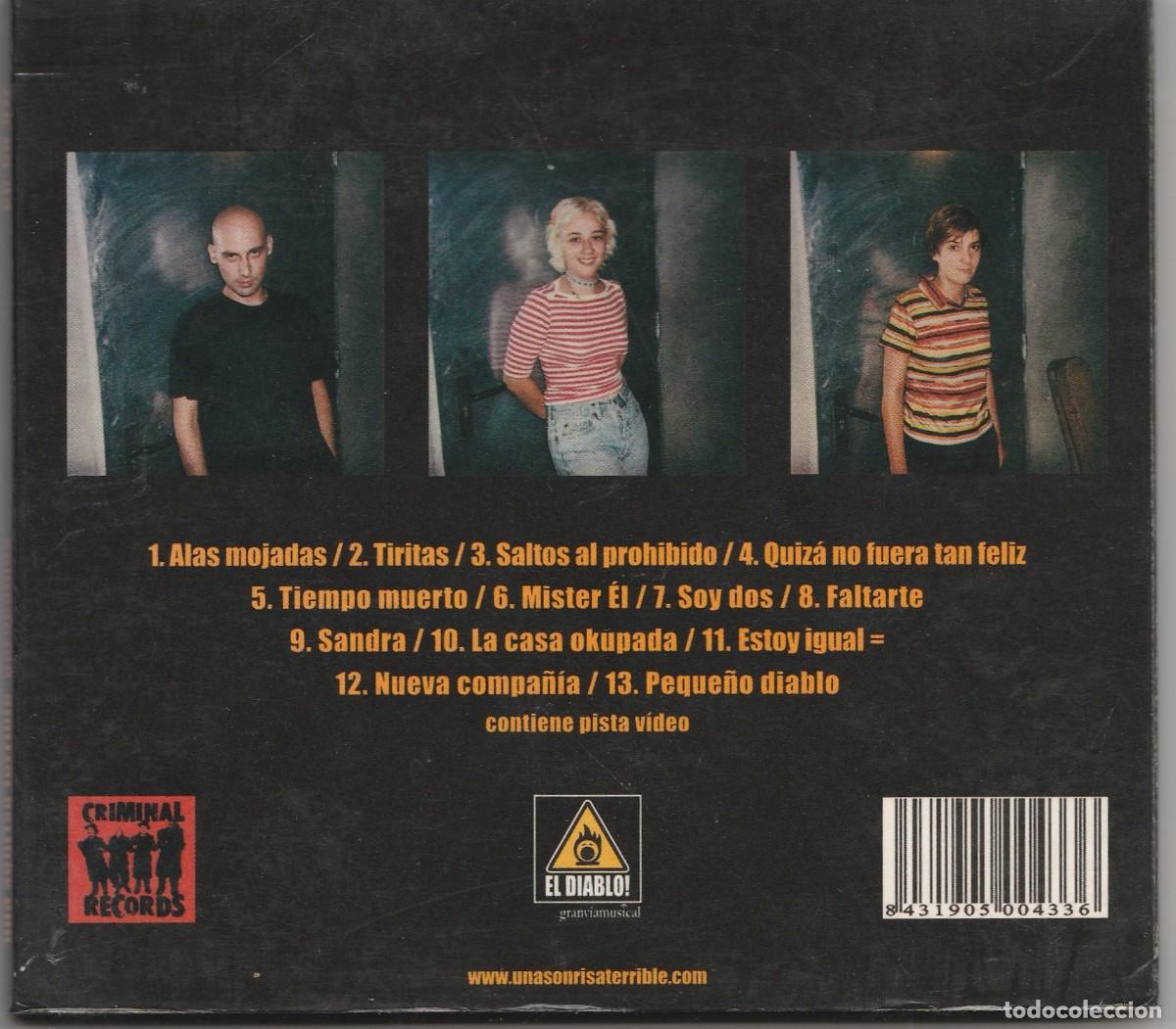 CDs de m&uacute;sica: CD UNA SONRISA TERRIBLE - PARACAIDAS - DIGIPACK - Foto 2