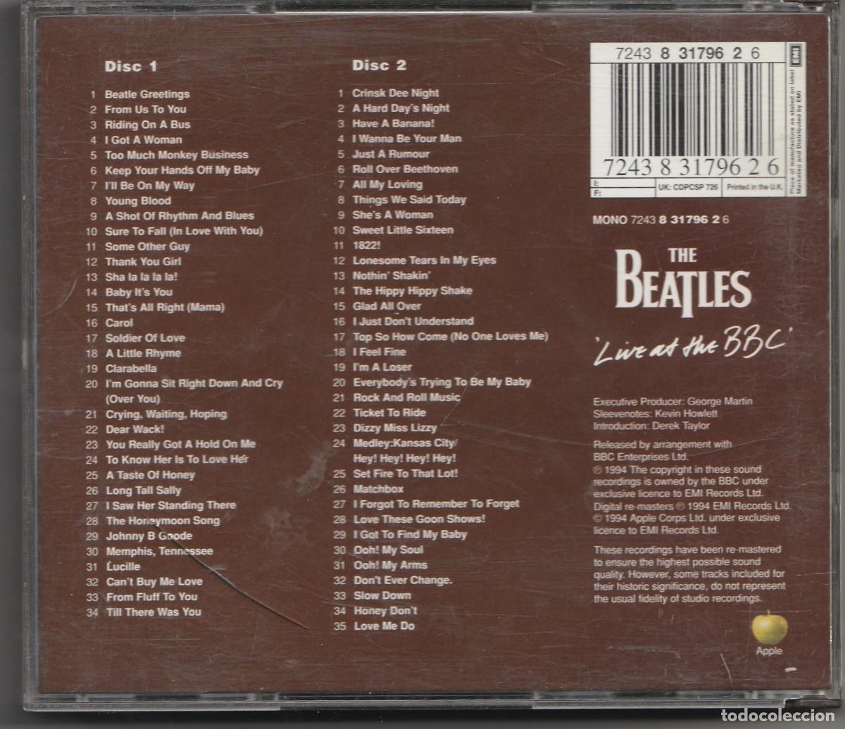 CDs de m&uacute;sica: CD THE BEATLES - LIVE AT THE BBC - DOBLE CD - Foto 2