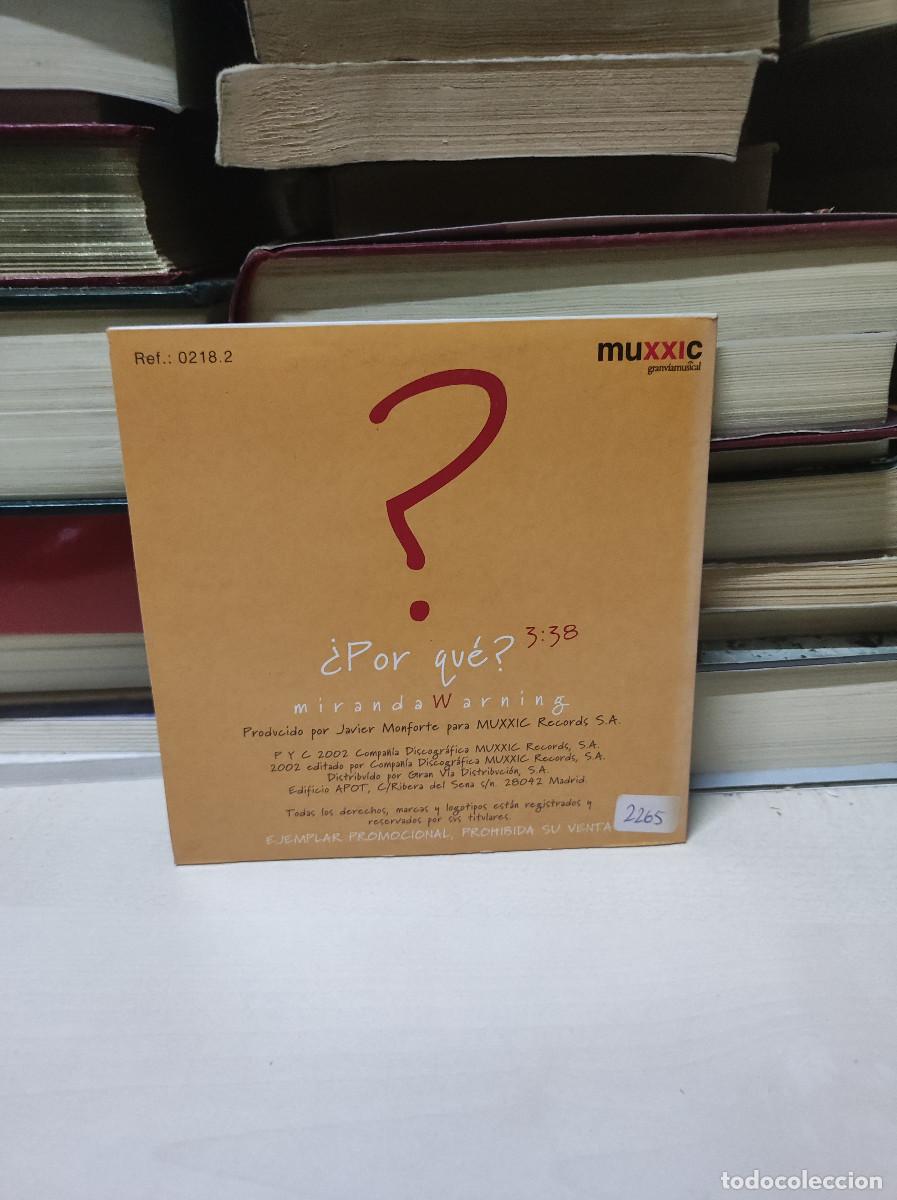 CDs de m&uacute;sica: Miranda Warning &ndash; &iquest;Por Qu&eacute;? - Foto 2