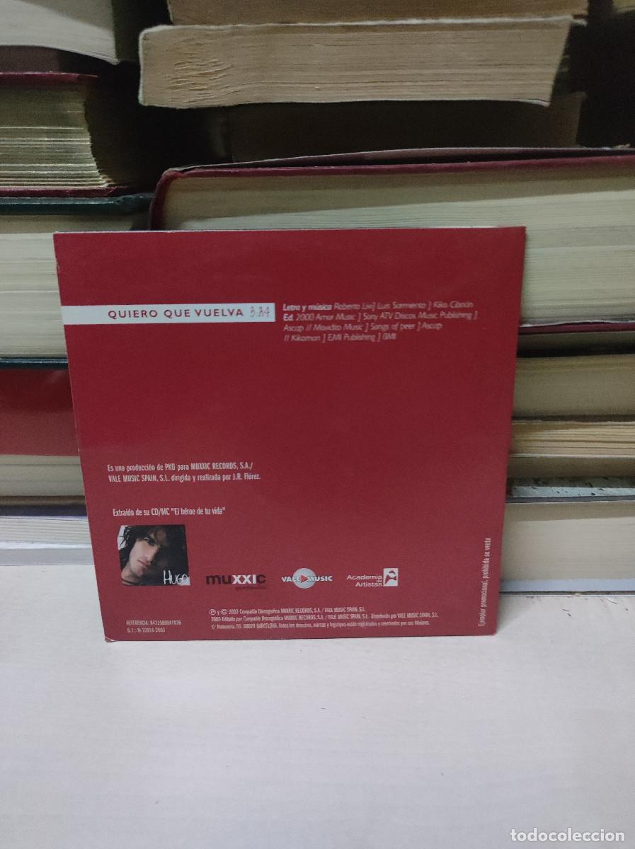 CDs de m&uacute;sica: Hugo &ndash; Quiero Que Vuelva - Foto 2