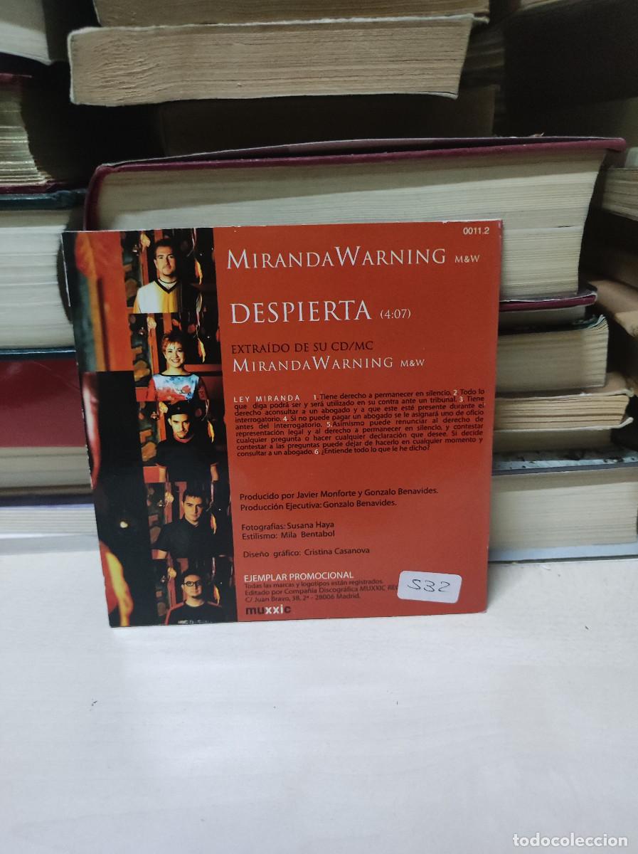 CDs de m&uacute;sica: Miranda Warning &ndash; Despierta - Foto 2