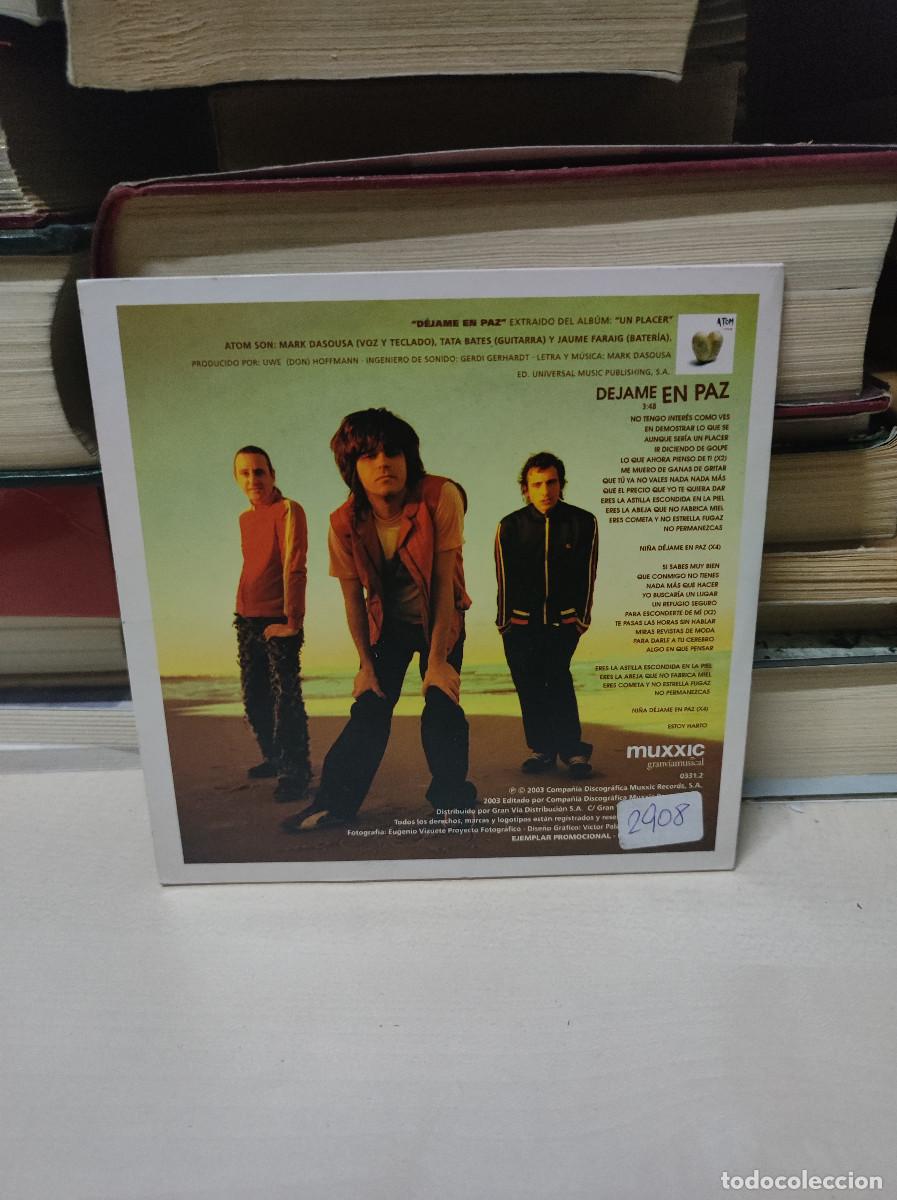 CDs de m&uacute;sica: Atom &ndash; Dejame En Paz - Foto 2