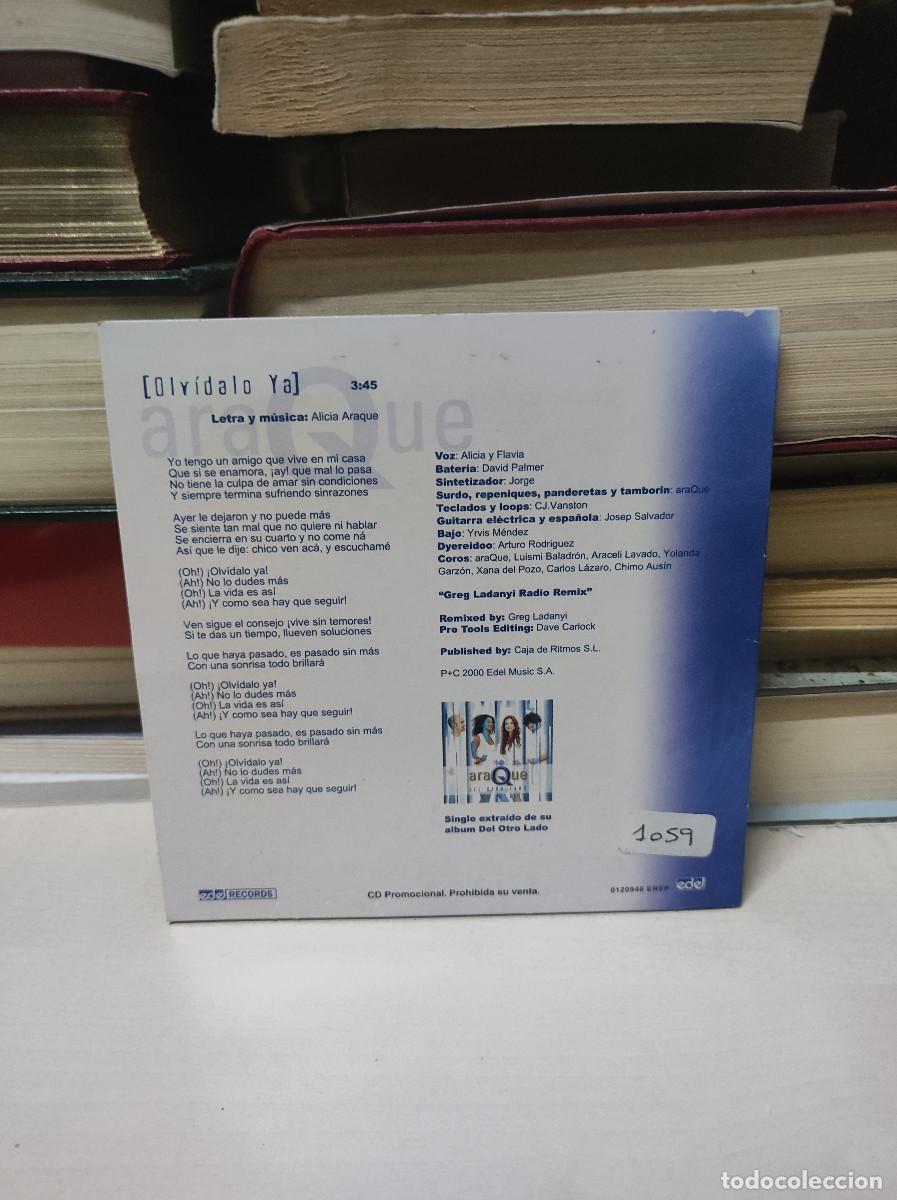 CDs de m&uacute;sica: Araque &ndash; Olvidalo Ya - Foto 2
