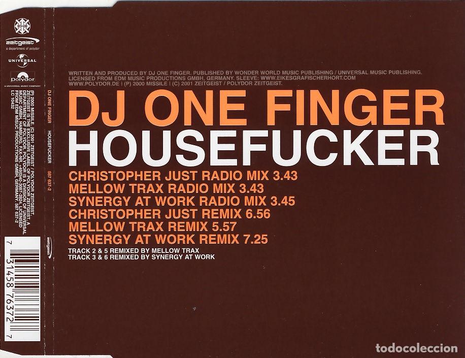 CDs de m&uacute;sica: Housefucker (CD Single) - DJ One Finger - Foto 1