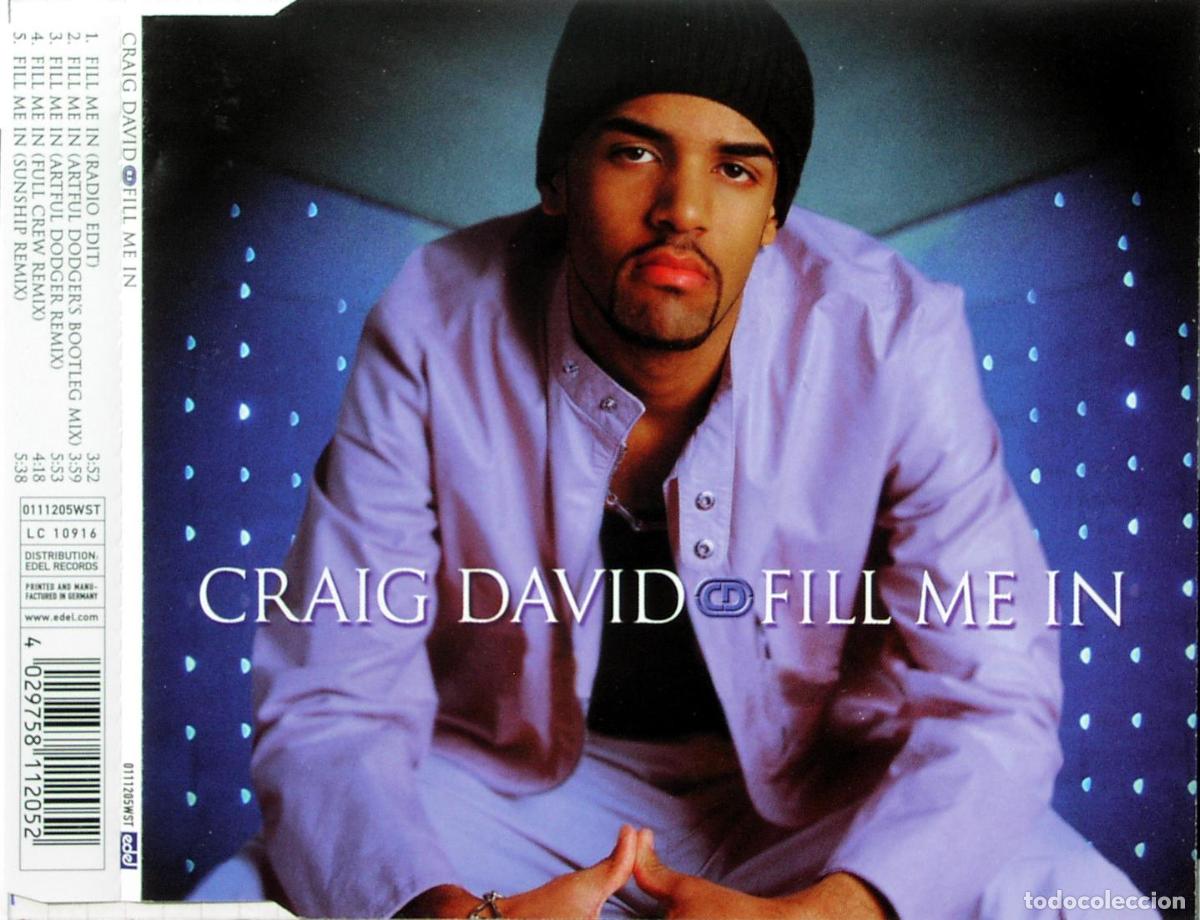 CDs de m&uacute;sica: Fill Me In (CD Single) - David, Craig - Foto 1