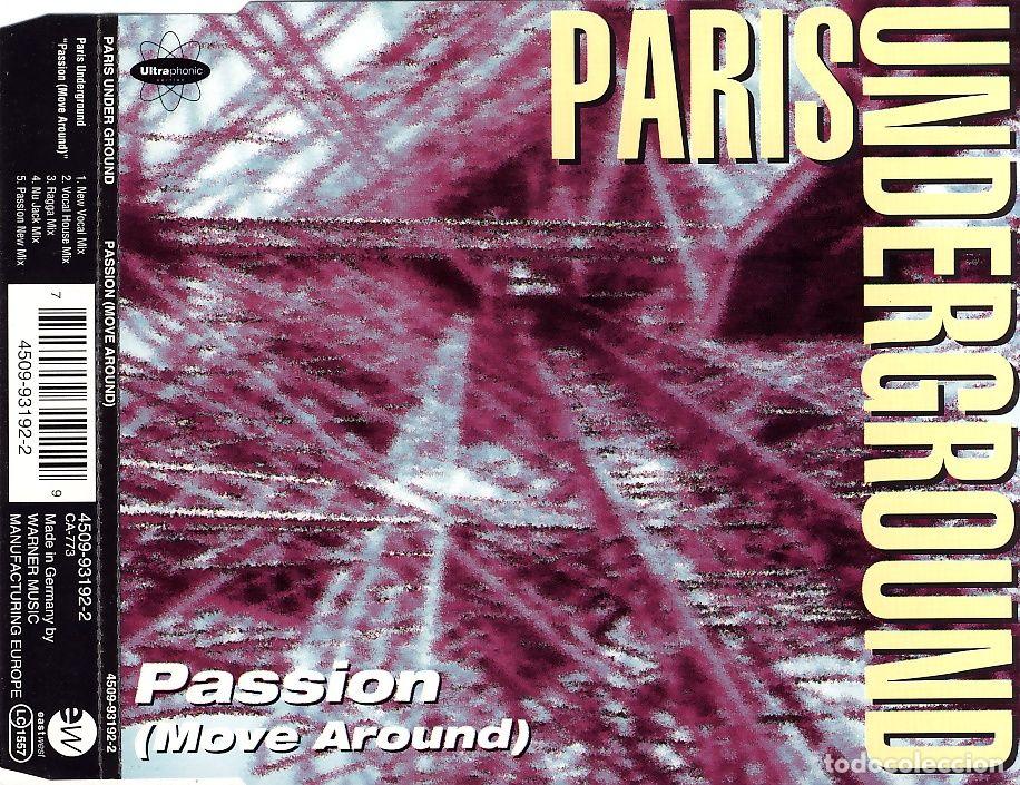 CDs de m&uacute;sica: Passion (Move Around) (CD Single) - Paris Underground - Foto 1
