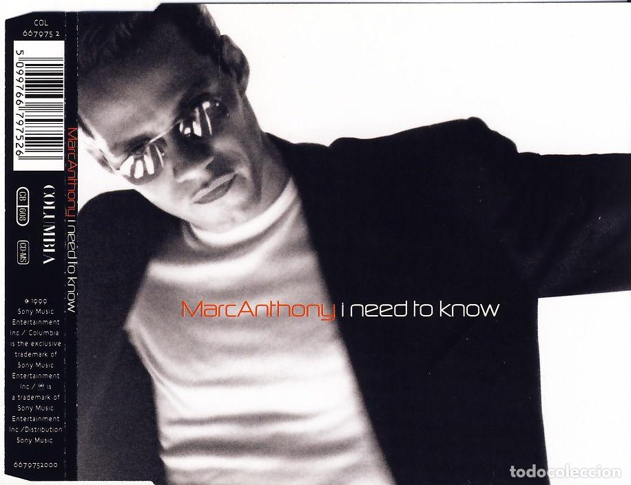 CDs de m&uacute;sica: I Need To Know (CD Single) - Anthony, Marc - Foto 1