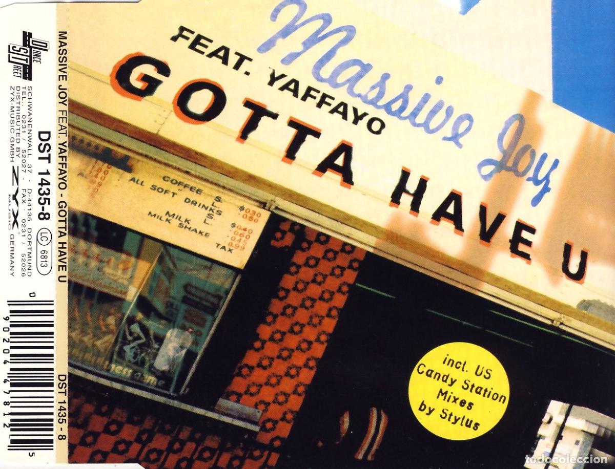 CDs de m&uacute;sica: Gotta Have U (CD Single) - Massive Joy feat. Yaffayo - Foto 1
