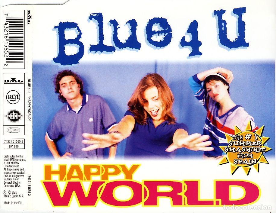 CDs de m&uacute;sica: Happy World (CD Single) - Blue 4 U - Foto 1