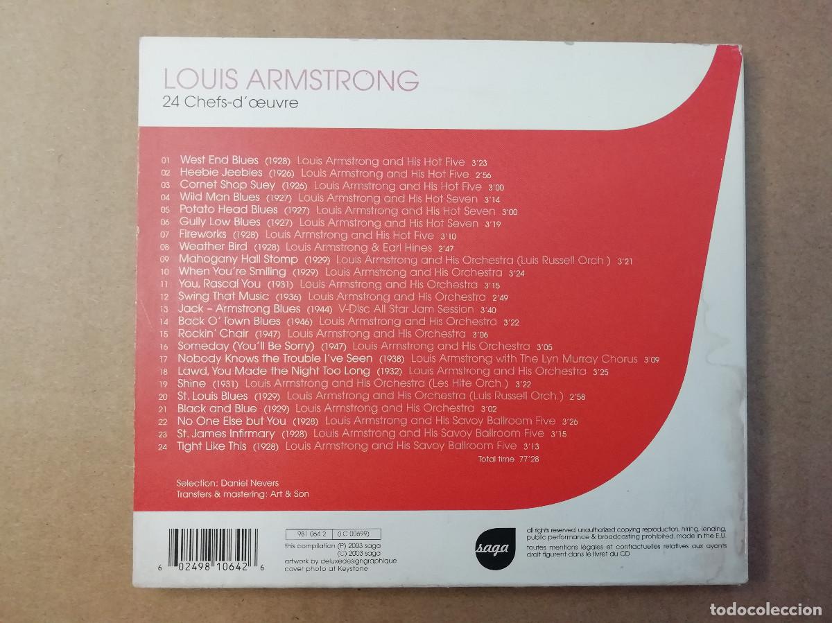 CDs de m&uacute;sica: CD LOUIS ARMSTRONG &rdquo;24 chefs-doeuvre&rdquo; - Foto 3
