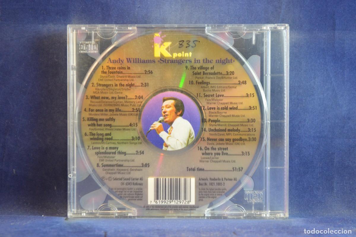 CDs de m&uacute;sica: ANDY WILLIAMS - STRANGERS IN THE NIGHT - CD - Foto 2