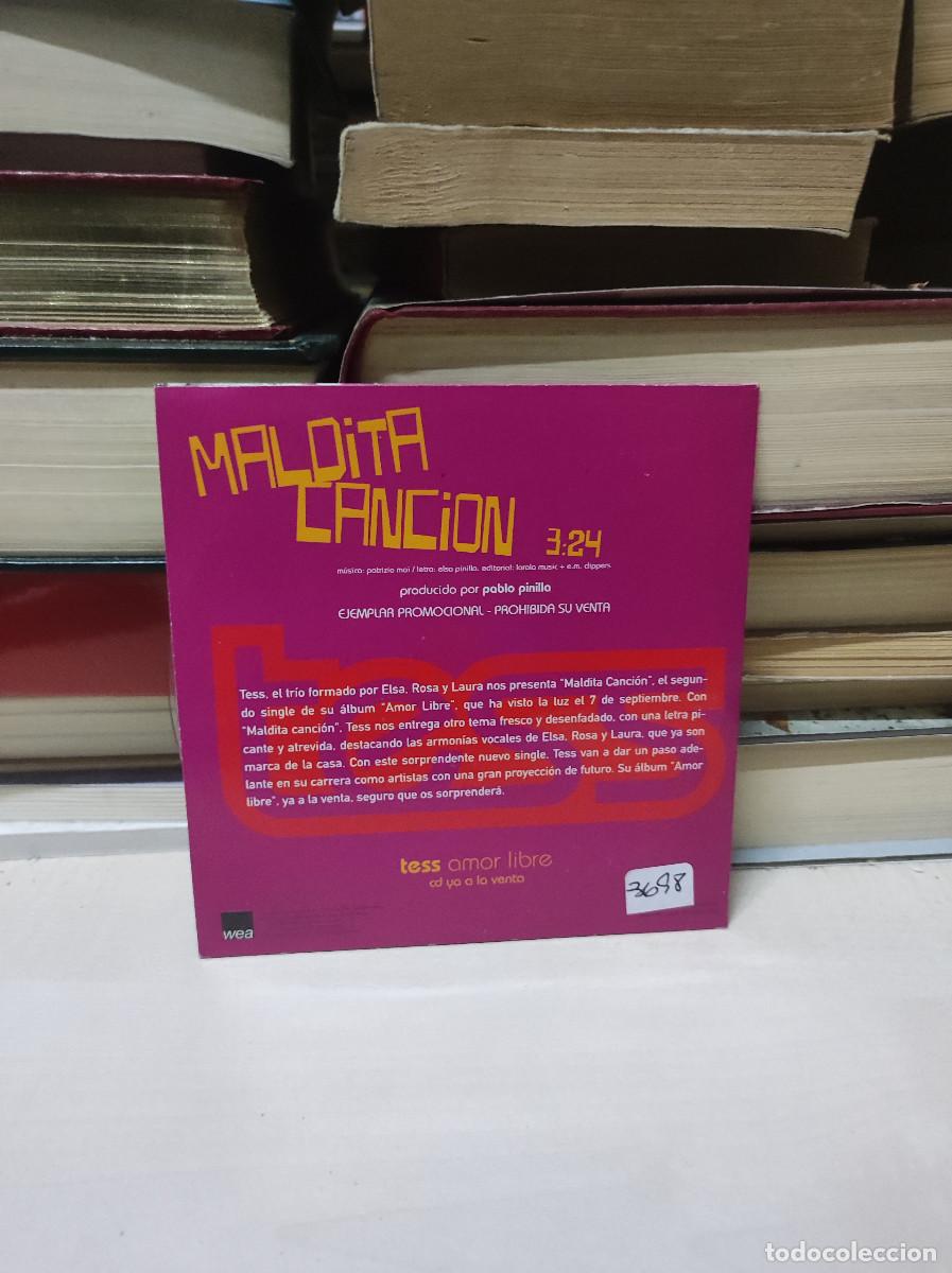 CDs de m&uacute;sica: Tess &ndash; Maldita Cancion - Foto 2
