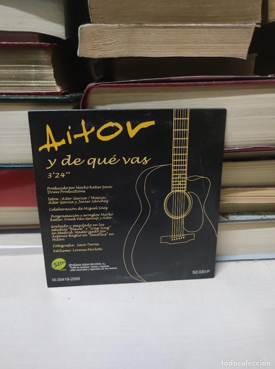 CDs de m&uacute;sica: Aitor &ndash; Y De Qu&eacute; Vas - Foto 2