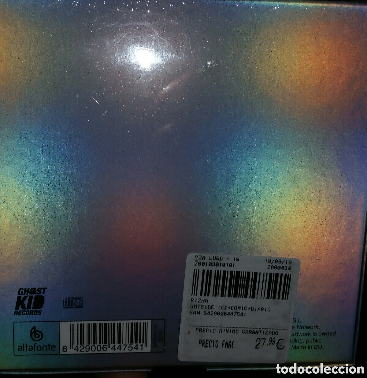 CDs de m&uacute;sica: RIZHA - OUTSIDE. BOX CD+ COMIC. EDICI&Oacute;N LIMITADA. NUEVA. SYNTH POP ELECTR&Oacute;NICA. 2019 - Foto 2