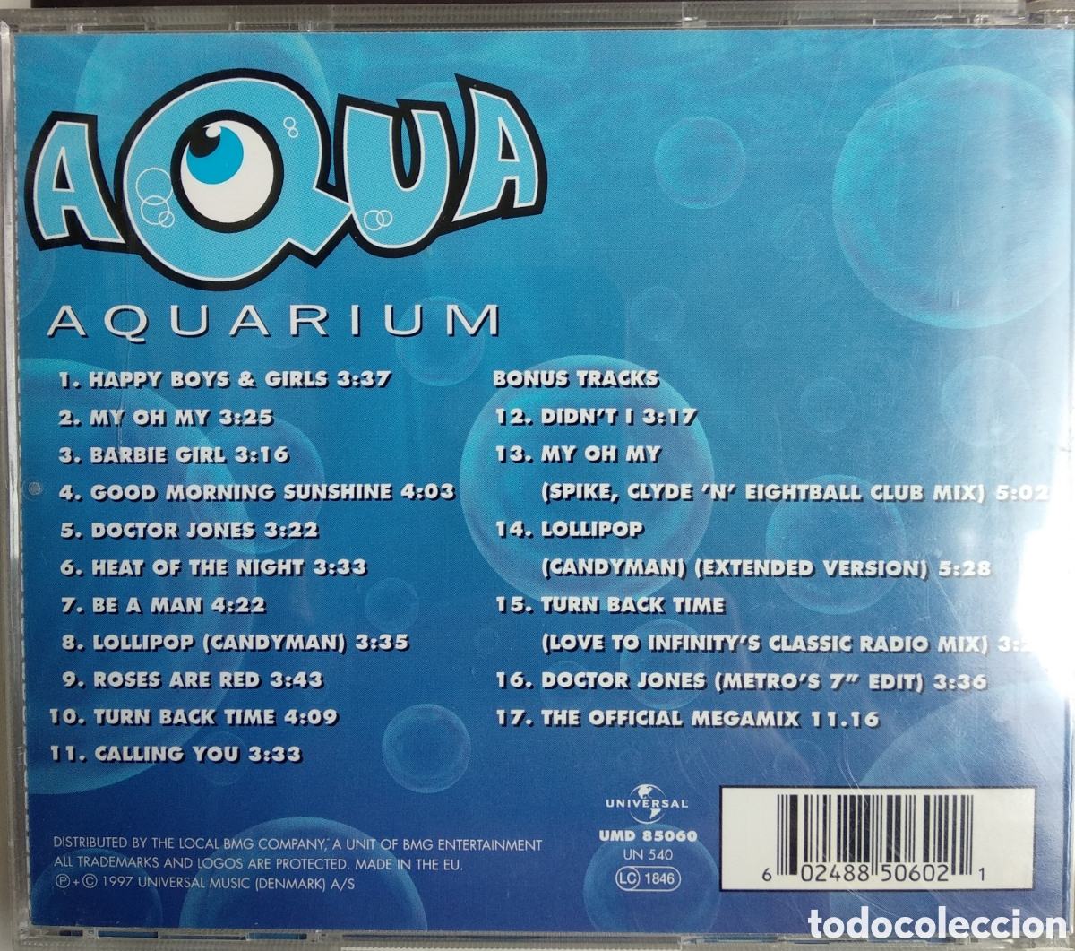 CDs de m&uacute;sica: *AQUA, AQUARIUM, EU, UNIVERSAL, 1997 - Foto 2