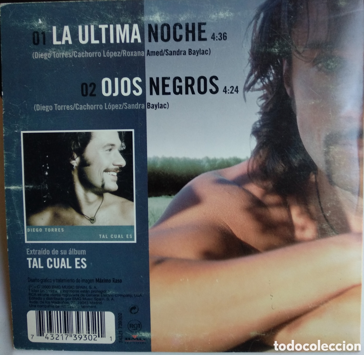 CDs de m&uacute;sica: *DIEGO TORRES, LA &Uacute;LTIMO NOCHE, SPAIN, BMG, 2000 - Foto 2