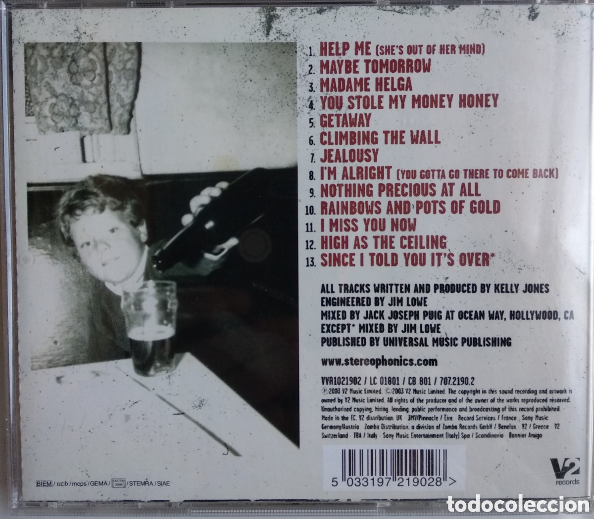 CDs de m&uacute;sica: *STEREOPHONICS, EU, V2, 2003 - Foto 2