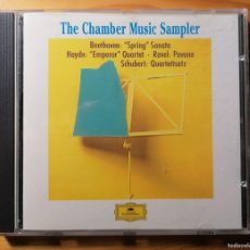 CDs de Música: THE CHAMBER MUSIC SAMPLER / DEUTSCHE GRAMMOPHON / BEETHOVEN / HAYDN / SCHUBERT / RAVEL. Lote 377548759
