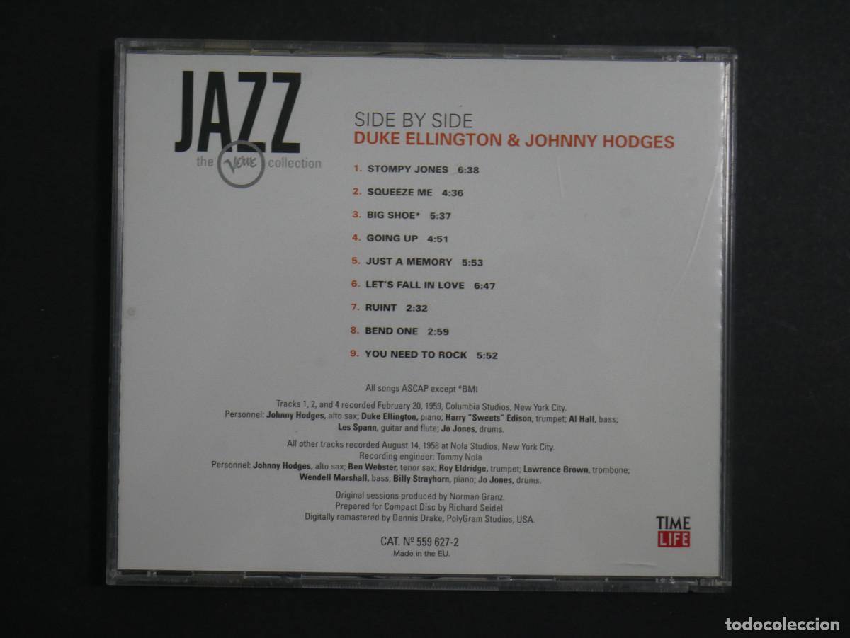 CDs de m&uacute;sica: DUKE ELLINGTON / JOHNNY HODGES - SIDE BY SIDE - CD - Foto 2