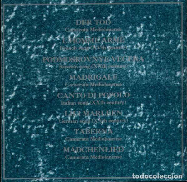CDs de m&uacute;sica: Camerata Mediolanense &ndash; Madrigali - Foto 3