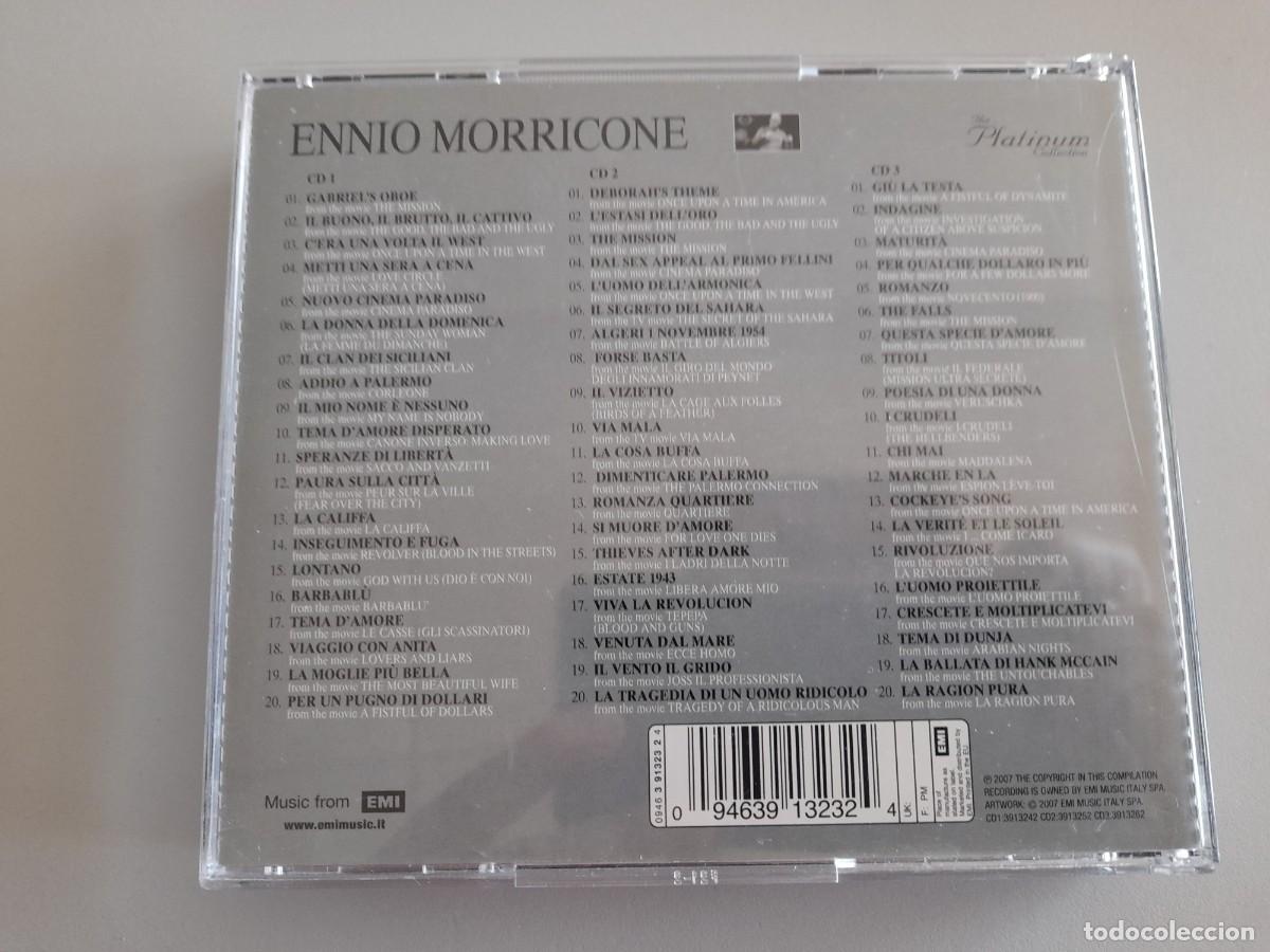 CDs de m&uacute;sica: ENNIO MORRICONE - THE PLATINUM COLLECTION - Foto 2
