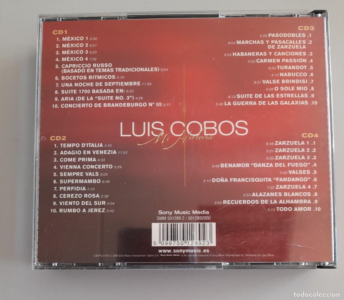 CDs de m&uacute;sica: LUIS COBOS - MI HISTORIA - 4 CD,S - Foto 2