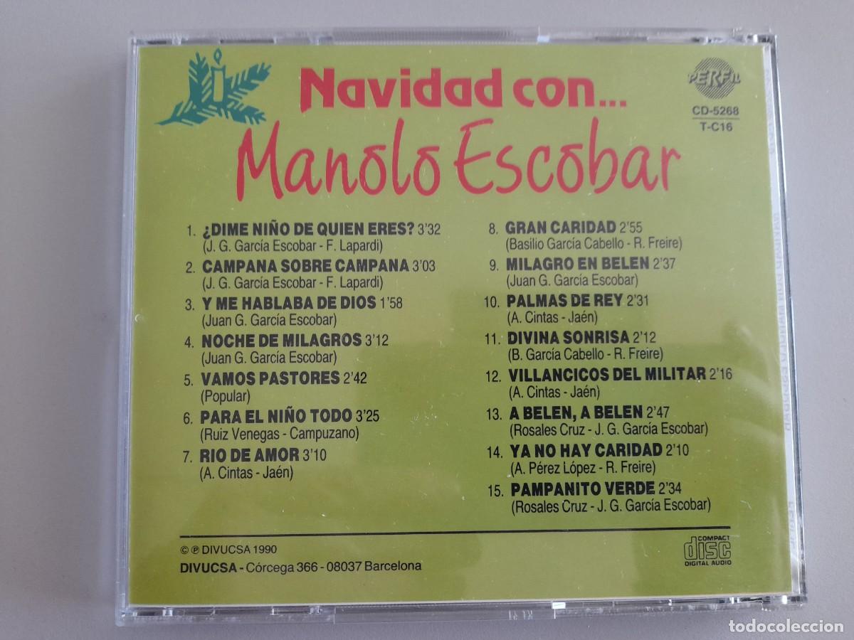 CDs de m&uacute;sica: MANOLO ESCOBAR, CANTA LA NAVIDAD - Foto 2