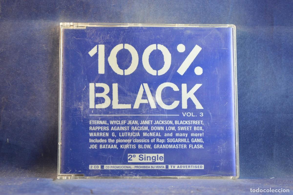 CDs de m&uacute;sica: VARIOUS - 100% BLACK VOL. 3 - CD SINGLE PROMO - Foto 1