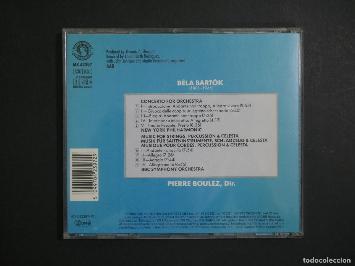 CDs de m&uacute;sica: CD BART&Oacute;K: CONCERTO FOR ORCHESTRA BOULEZ - Foto 3