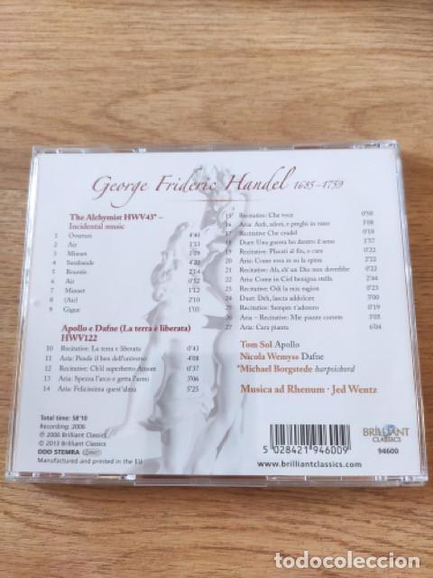 CDs de m&uacute;sica: HANDEL Apollo e Dafne The Alchemist - Foto 2